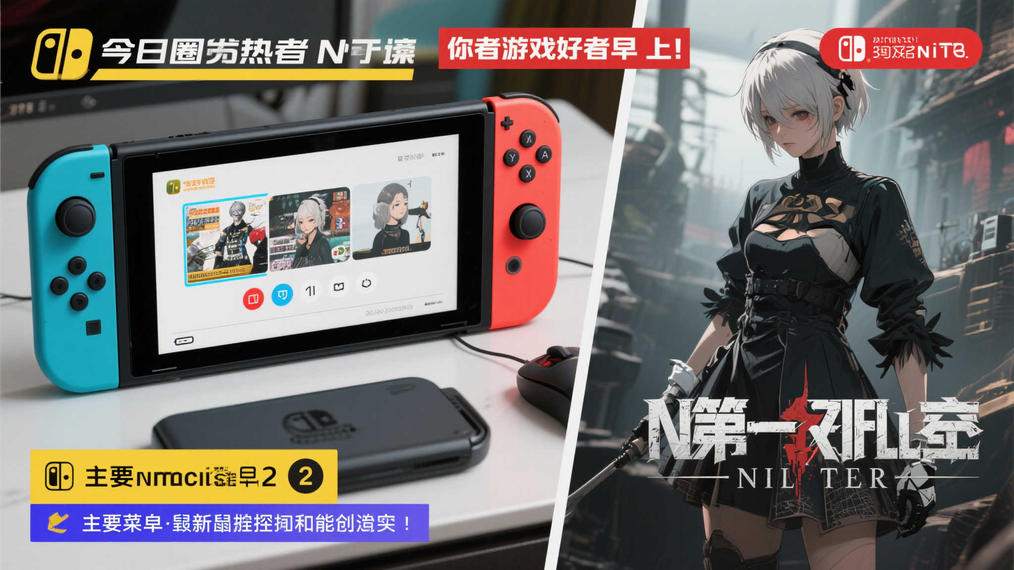 晨报｜NS2主菜单鼠标操作揭秘！第一后裔携手尼尔联动来袭