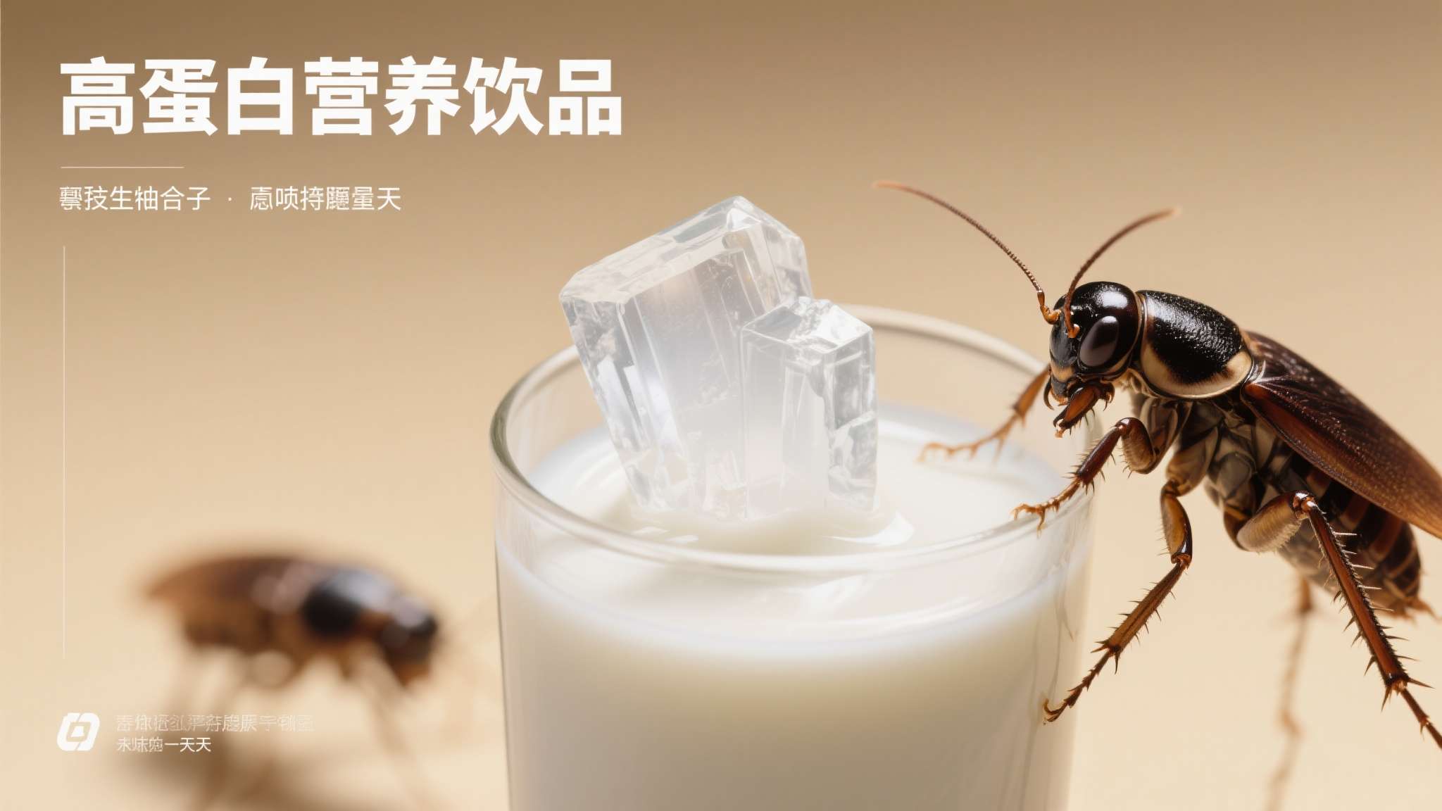 这意味着，未来某天你喝下的"高蛋白营养饮品"，其核心成分或许正是源自对蟑螂奶晶体